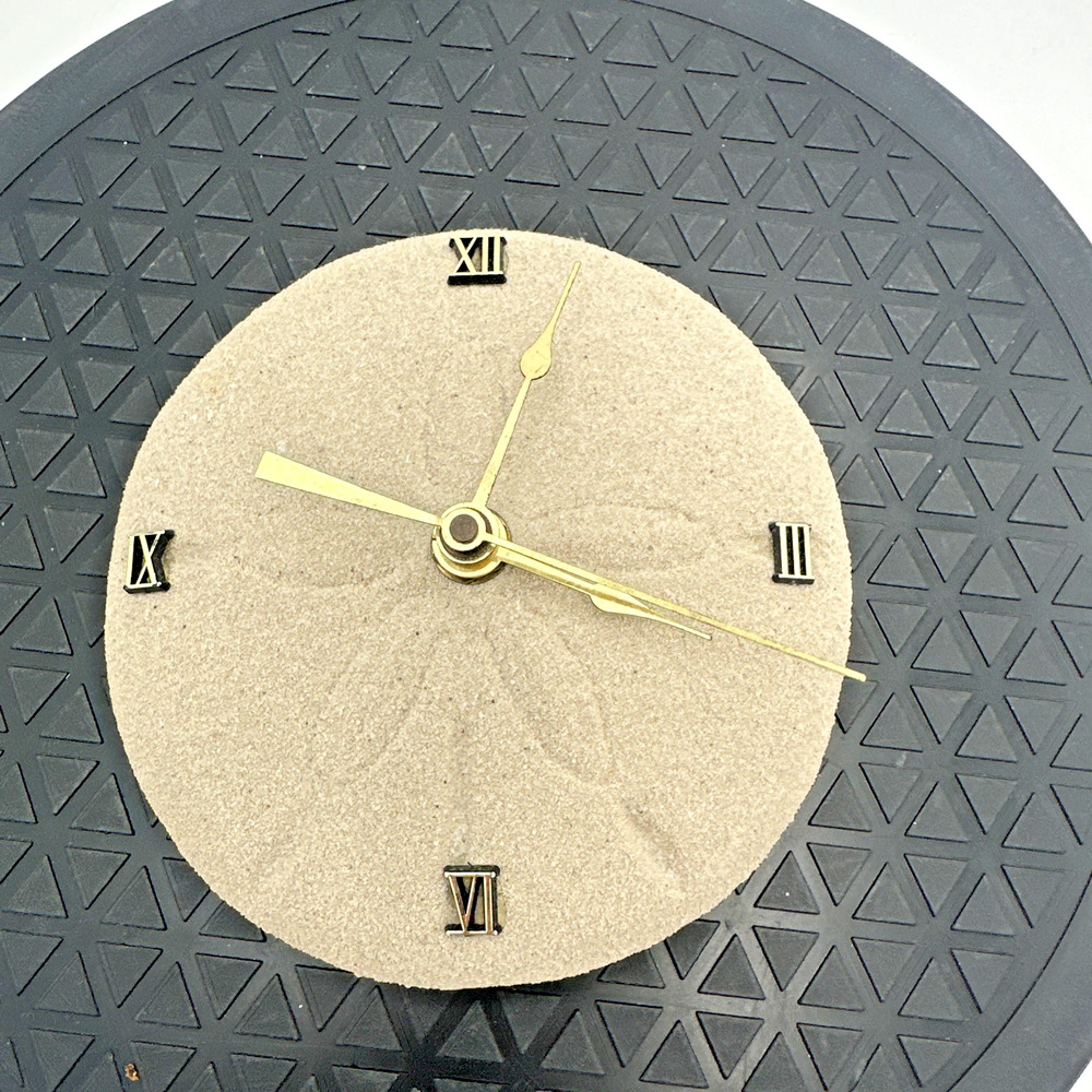 Small Vintage Rare Sand Dollar Ceramic Clock
